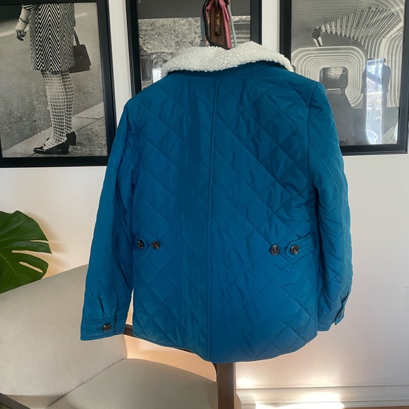 NWT Talbots Blue Quilted Bomber - Picture 5 of 9